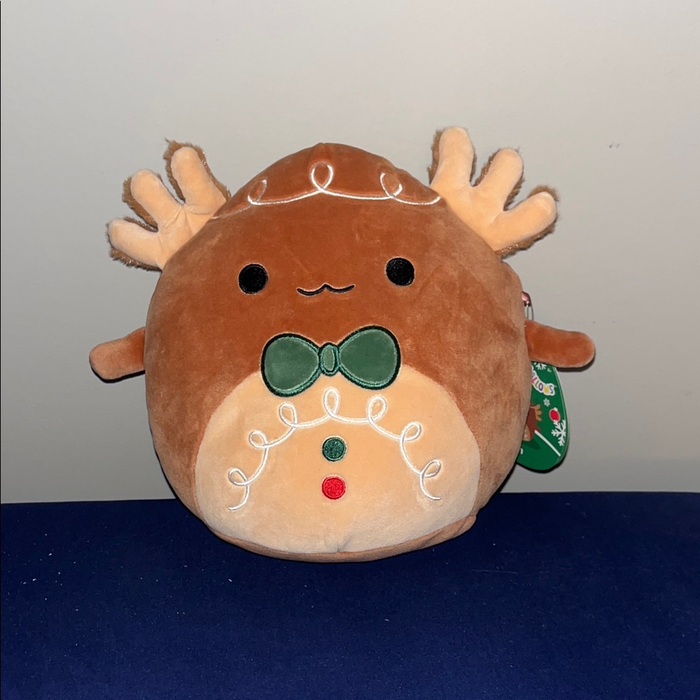 Cute Reindeer Axolotl Squishmallow (Den)